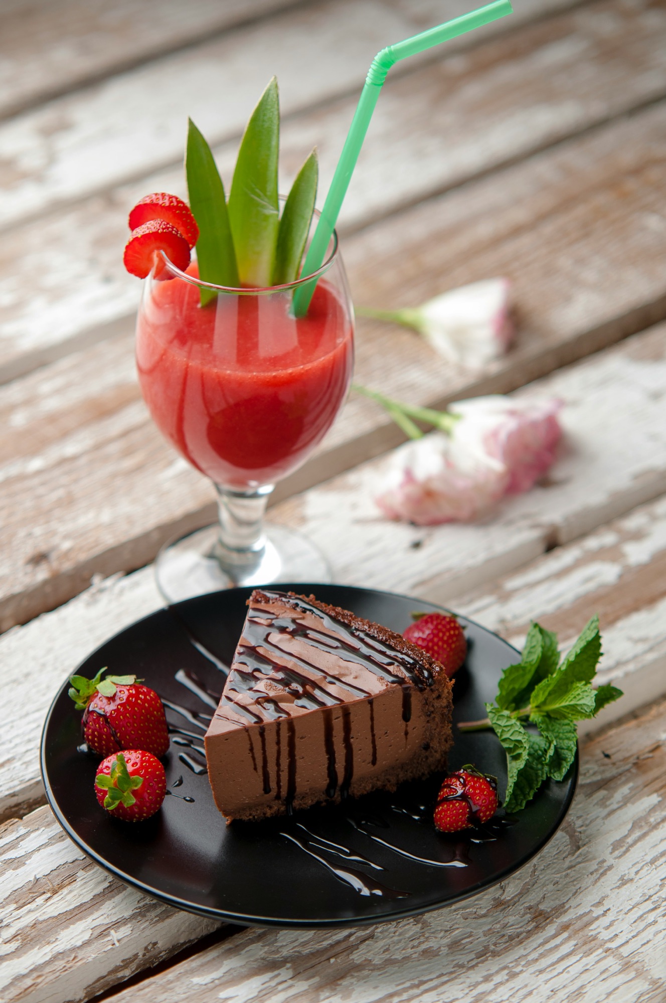 Flan au chocolat